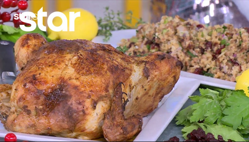 Ψητό κοτόπουλο στον φούρνο μαριναρισμένο με γιαούρτι