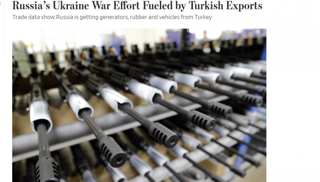 Η Wall Street Journal αποκαλύπτει την κομπίνα! Η Τουρκία κρατά ζωντανή την πολεμική μηχανή της Ρωσίας