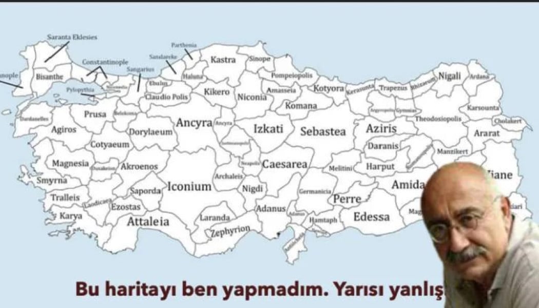 Χάρτης αποκάλυψη! Δείχνει την ελληνικότητα της Τουρκίας 