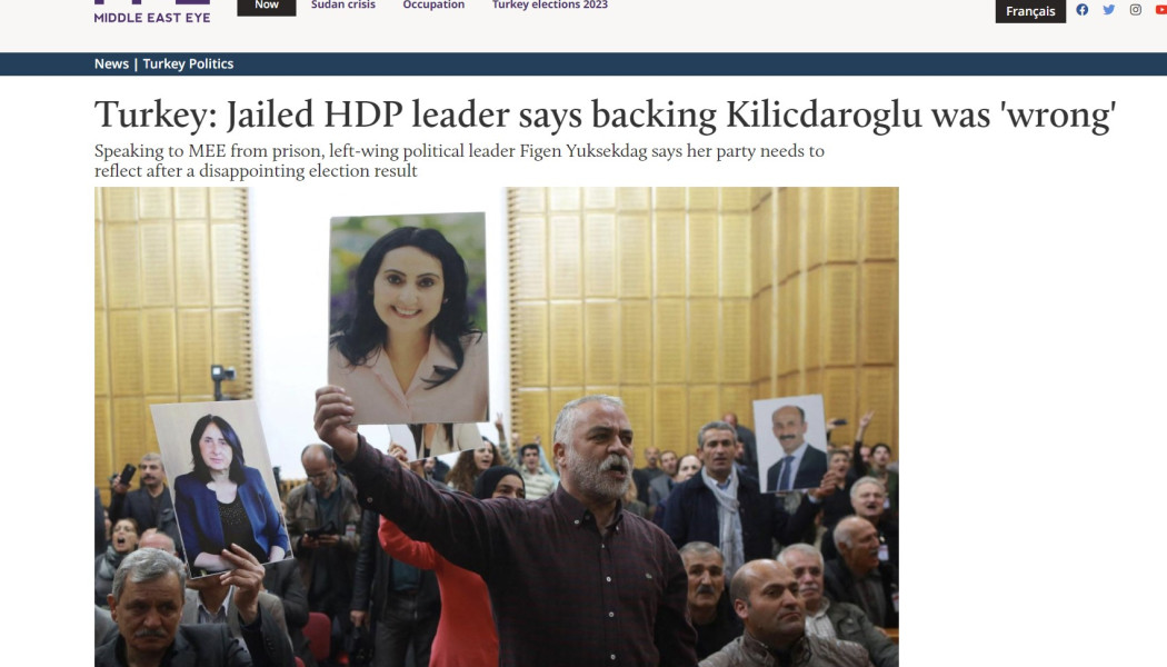 Απολογητική δήλωση! Ηγέτιδα των Κούρδων παραδέχεται το λάθος με Κιλιτσντάρογλου