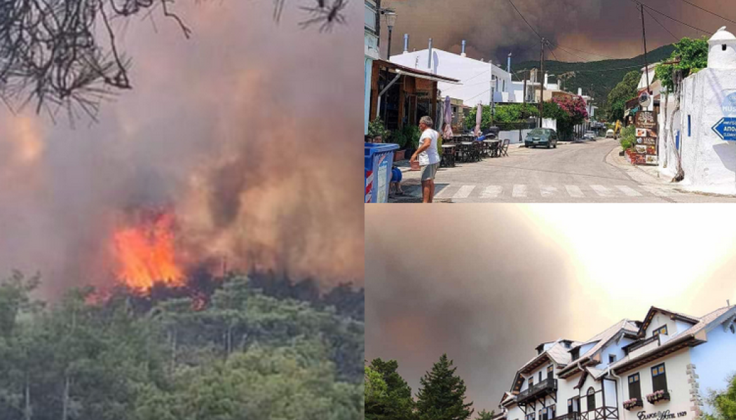 Sportdog.gr | Μαίνεται ανεξέλεγκτη η φωτιά στη Ρόδο: Οι φλόγες  κατευθύνονται προς Σάλακο και κατεβαίνουν Νότια
