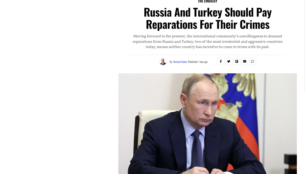Αμερικανός αναλυτής στέλνει μήνυμα τιμωρίας για Ρωσία και Τουρκία