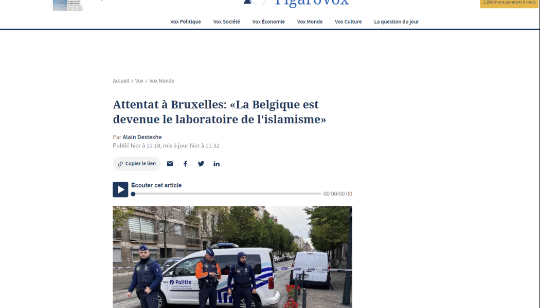 Le Figaro: Εργαστήριο των ισλαμιστών οι Βρυξέλλες