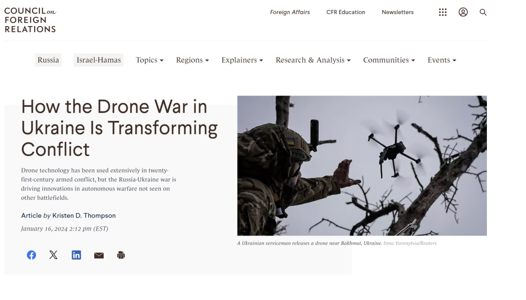 Πώς ο πόλεμος των drone στην Ουκρανία μεταμορφώνει τη σύγκρουση