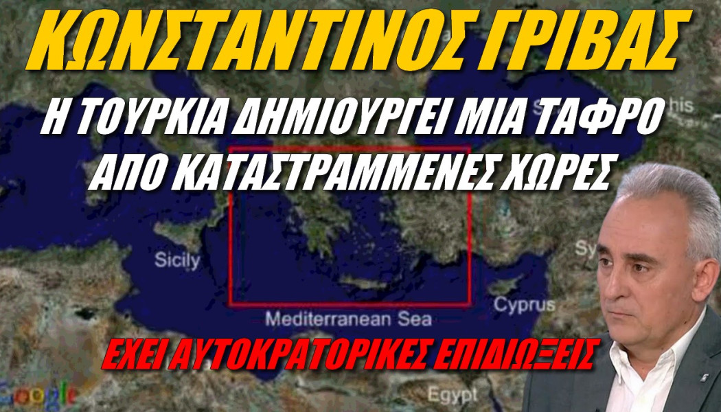Κορυφαία ανάλυση Γρίβα! Γιατί η Τουρκία φοβάται ΜΟΝΟ την Ελλάδα;