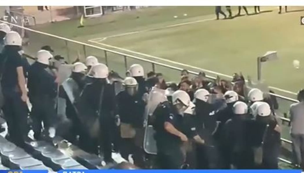 Σοβαρά επεισόδια στην Πάτρα μετά τον τελικό κυπέλλου ερασιτεχνών (ΒΙΝΤΕΟ)