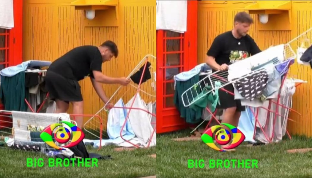 Το απόλυτο έπος στο Big Brother: Έβαλαν τον αγρότη να απλώσει τα ρούχα (Vd)