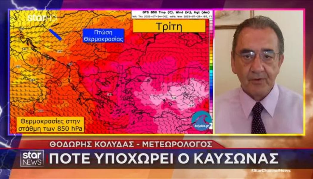 Ανατροπή: Συνεχίζεται ο καύσωνας διαρκείας μέχρι... την ερχόμενη Τρίτη (VD)