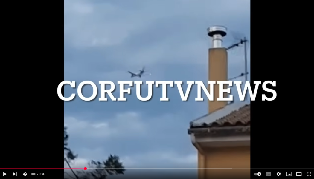 Συναγερμός στην Κέρκυρα: Φωτιά σε κινητήρα αεροσκάφους - Δείτε το ΒΙΝΤΕΟ