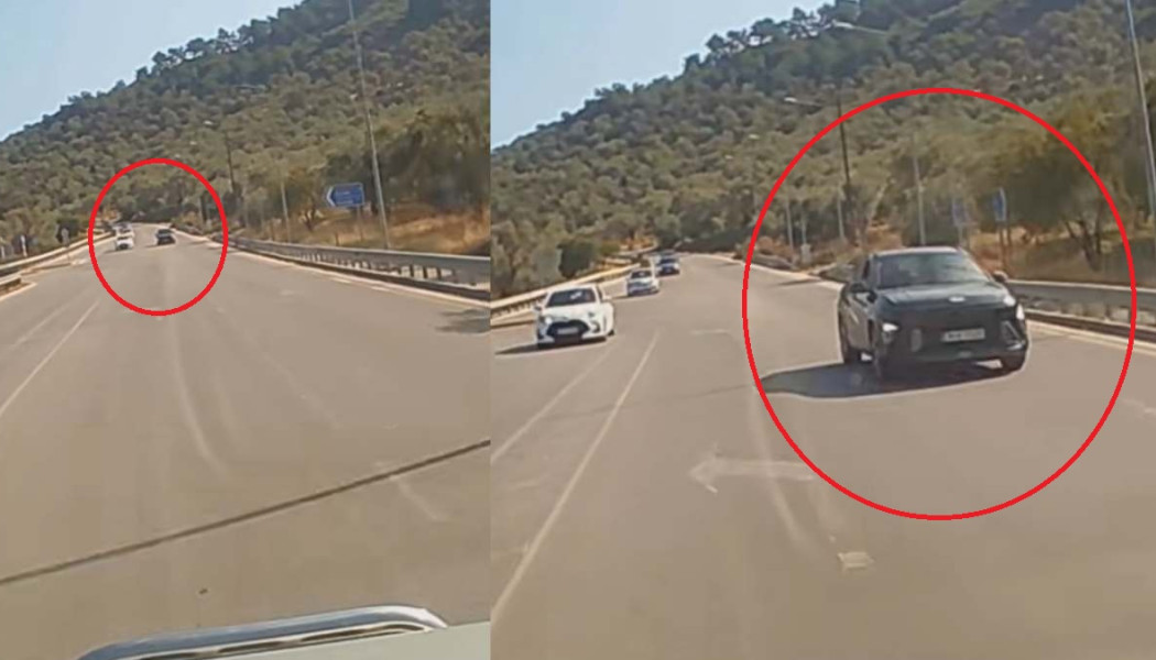 Βίντεο-σοκ: Μπαίνει σε αντίθετο ρεύμα και αποφεύγει αυτοκίνητο... από δεξιά