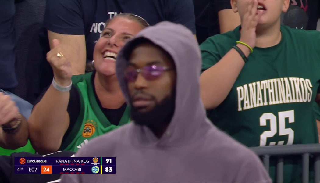"Τρέλα" Λεσόρ στο ΟΑΚΑ - Δείτε τον να τραγουδάει συνθήματα! (ΒΙΝΤΕΟ)