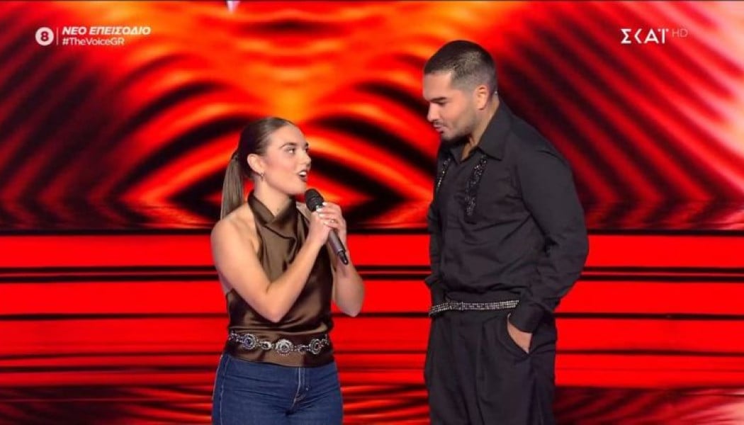 Αιφνιδίασε τον Μάστορα στο "The Voice" - "Είσαι πολύ ωραίος από κοντά"