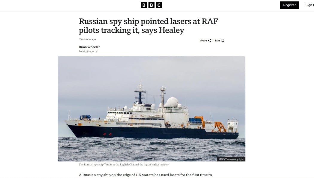 Συναγερμός στην Αγγλία για ρωσικό κατασκοπευτικό πλοίο!