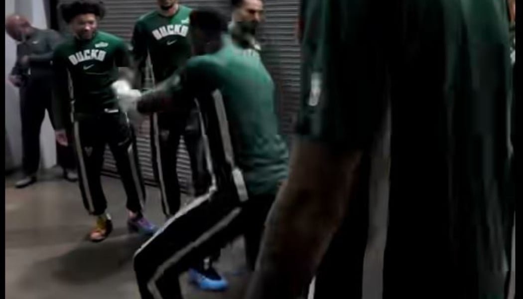 Ο Θανάσης Αντετοκούνμπο το έριξε στον χορό πριν τον αγώνα (BINTEO)