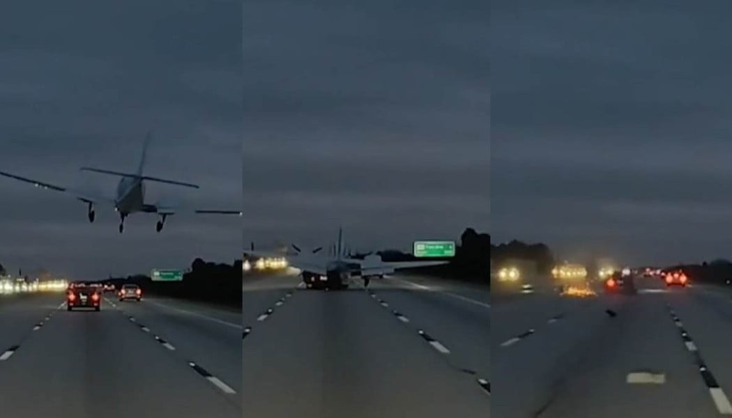 Αεροπλάνο προσγειώθηκε πάνω σε… εν κινήσει αυτοκίνητο - Σώθηκε η οδηγός!