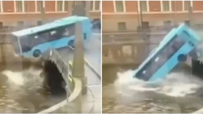 Τραγωδία με λεωφορείο που "βούτηξε" σε ποτάμι! (ΒΙΝΤΕΟ)