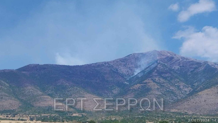 Μάχη με τις φλόγες! Για δέκατη μέρα καίει η φωτιά στις Σέρρες