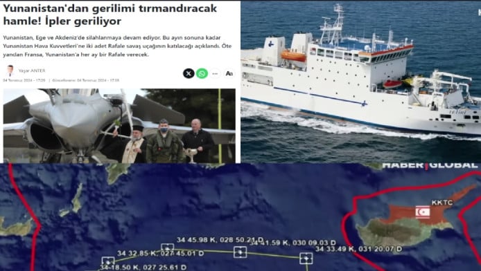 Aντιμέτωπα ελληνικά και τουρκικά πλοία στην Ανατολική Μεσόγειο