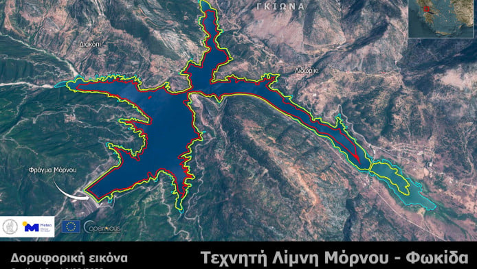 Ανησυχητική κατάσταση! Στερεύει ο Μόρνος - Στην επιφάνεια βυθισμένο χωριό