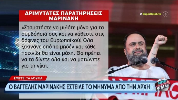 Θέμα στο MEGA το κράξιμο Μαρινάκη στα αποδυτήρια του Ολυμπιακού (ΒΙΝΤΕΟ)