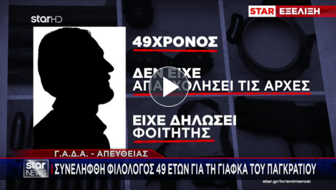 Ποιος είναι ο φιλόλογος που συνελήφθη για τη γιάφκα στο Παγκράτι (BINTEO)