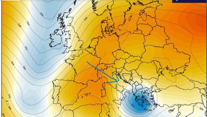  Η «ψυχρή λίμνη» φέρνει χιόνια και καταιγίδες το Σαββατοκύριακο στην Ελλάδα