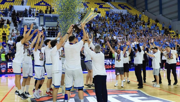 Μαγικές στιγμές για τη Μύκονο - Ανέβηκε στην Βasket League! (BINTEO)