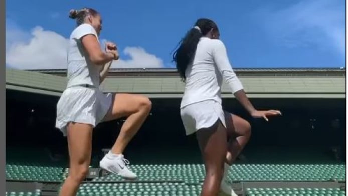 Top τενίστριες το έριξαν στον χορό πριν το Wimbledon (BINTEO)