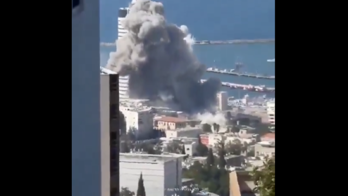 Τρομακτικό βίντεο από Ισραήλ: Ιρανικός πύραυλος χτυπά στη Χάιφα 