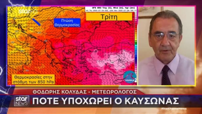 Ανατροπή: Συνεχίζεται ο καύσωνας διαρκείας μέχρι... την ερχόμενη Τρίτη (VD)