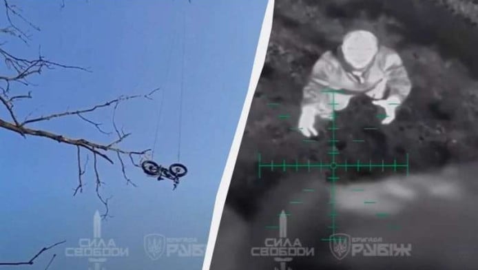 Ουκρανικό drone έκανε delivery... ποδήλατο σε εγκλωβισμένο στρατιώτη