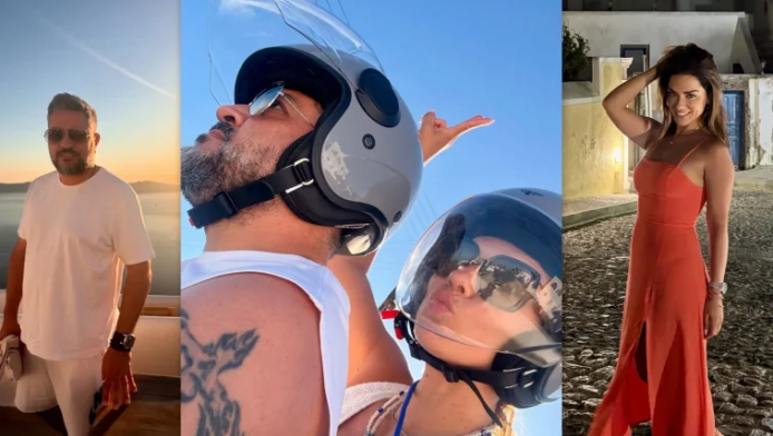 Εντυπωσιακή με μαγιό η Βάσω Λασκαράκη - Φωτογραφίες από τη Σαντορίνη