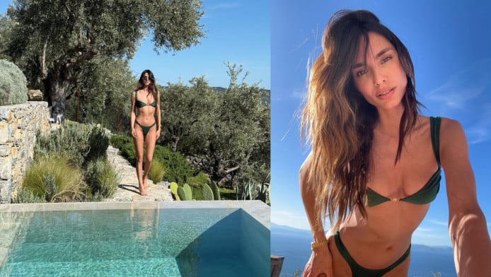 H Ηλιάνα Παπαγεωργίου ποζάρει με αποκαλυπτικό μπικίνι στη Μύκονο