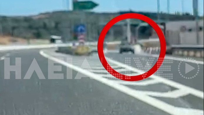 Σαν... τρελό φορτηγό - Οδηγός μπήκε αντίθετα στον κόμβο της Αμαλιάδας (Vid)