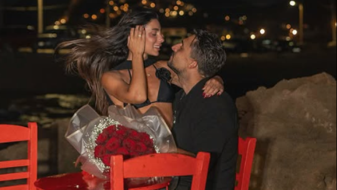Ρουμελιώτη - Κατσούλης: Οι αδημοσίευτες φωτογραφίες από την πρόταση γάμου