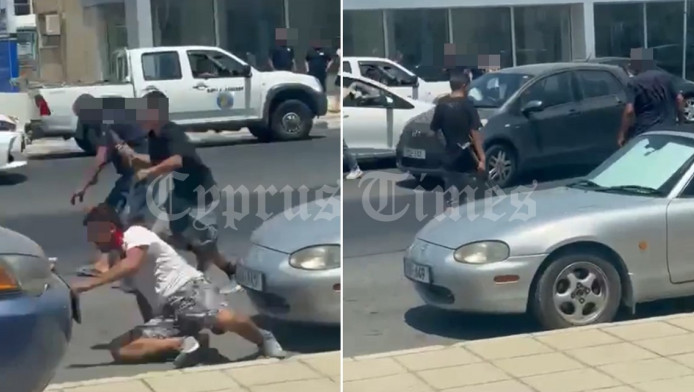 Άγριος καυγάς Κούρδων και Ελληνοκύπριων με σιδηρολοστούς (ΒΙΝΤΕΟ)