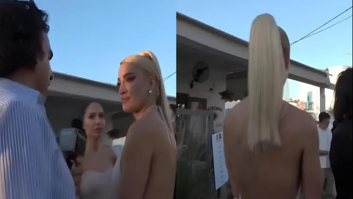 Χαμός με την Ιωάννα Τούνη και γνωστό δημοσιογράφο στη Μύκονο - Δείτε ΒΙΝΤΕΟ