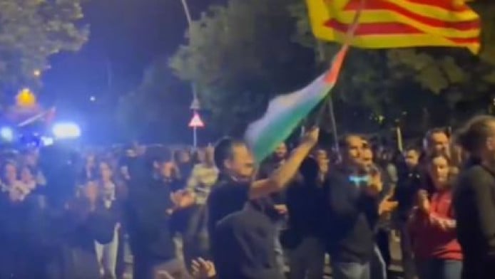 Διαδηλωτές υπέρ της Παλαιστίνης μπλόκαραν την αποστολή της Χάποελ