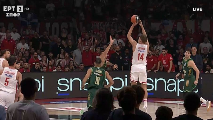 Τρομερός Βεζένκοφ! Κρατάει στο σκορ τον Ολυμπιακό με buzzer beater (vid)