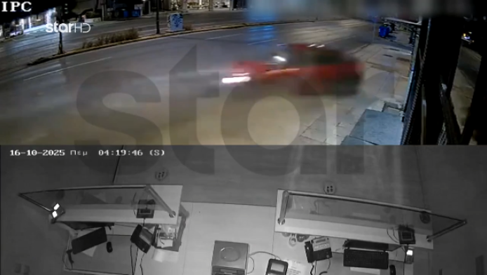 BINTEO-σοκ στο Μαρούσι: Μεθυσμένος οδηγός καρφώθηκε σε τζαμαρία ΕΛΤΑ! 