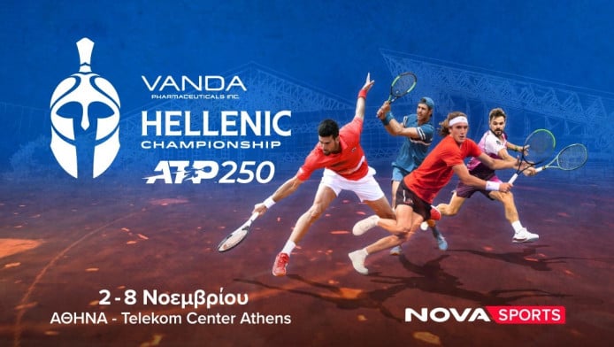 Η ιστορική επιστροφή του ATP Tour στην Ελλάδα στο κορτ του Novasports!