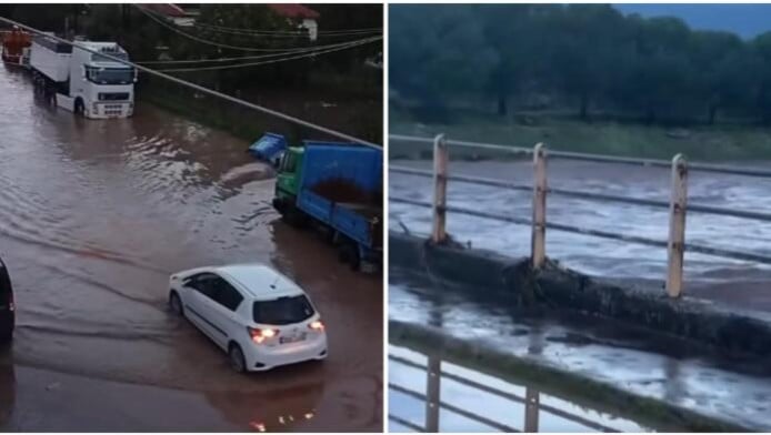 Στο έλεος της κακοκαιρίας η Λέσβος - Πλημμύρες σε Καλλονή και Σκάλα (Vid)