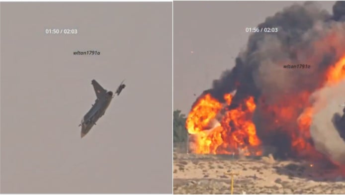 Πώς κατέπεσε το ινδικό μαχητικό Tejas - Το βίντεο της ανεξήγητης συντριβής