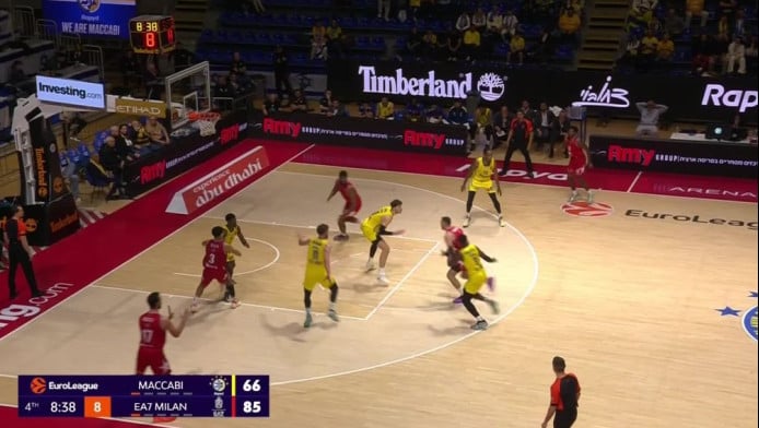 Έφυγε ο Μεσίνα και 100άρα η Αρμάνι Μιλάνο - 10η ήττα για Μακάμπι (Ηls)