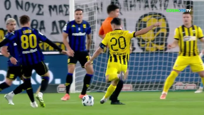 Βολίδα του Μάνταλου με το αριστερό και απόκρουση Διούδη (ΒΙΝΤΕΟ)