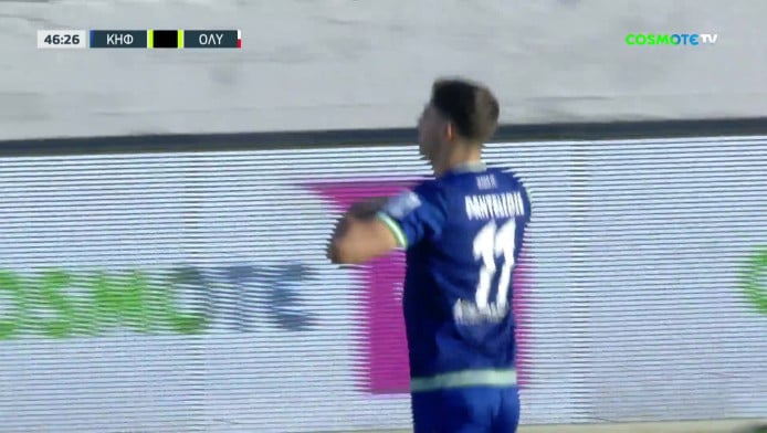 Το 1-1 της Κηφισιάς με Παντελίδη - "Πουθενά" η άμυνα του Ολυμπιακού (Vid)