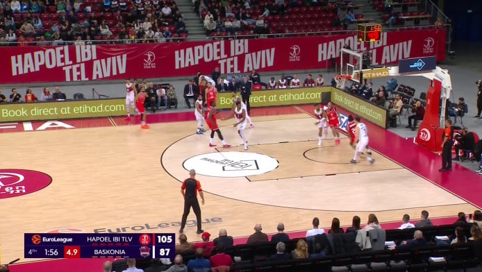 Ξανά στην κορυφή η υπερηχητική Χάποελ - Έβαλε 114 στη Μπασκόνια! (Hls)