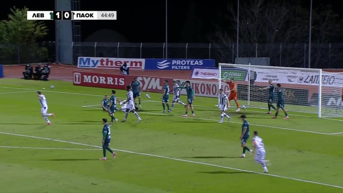 Ισοφαρίζει πριν το ημίχρονο ο ΠΑΟΚ - Φωνές από Λεβαδειακό (vid)