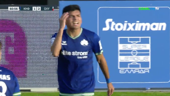 Με 10 η Κηφισιά! Αποβολή του Μαϊντανά για σκληρό τάκλιν (vid)