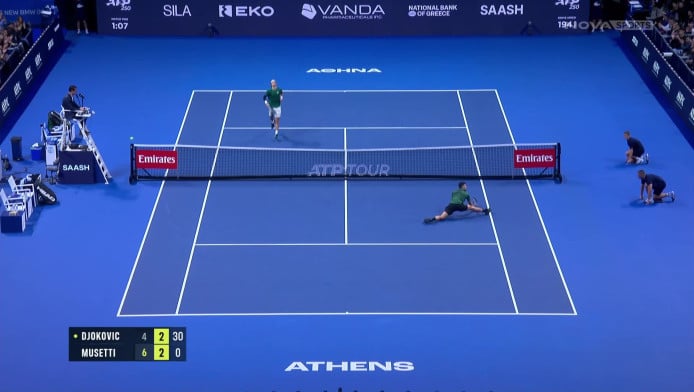 Τρέλανε το ΟΑΚΑ - Ο εκπληκτικός πόντος του Τζόκοβιτς με σπαγγάτο! (ΒΙΝΤΕΟ)